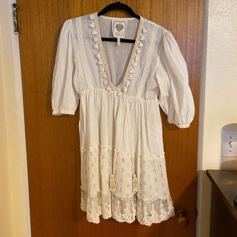 Z&L White Lace Cover Up - Small